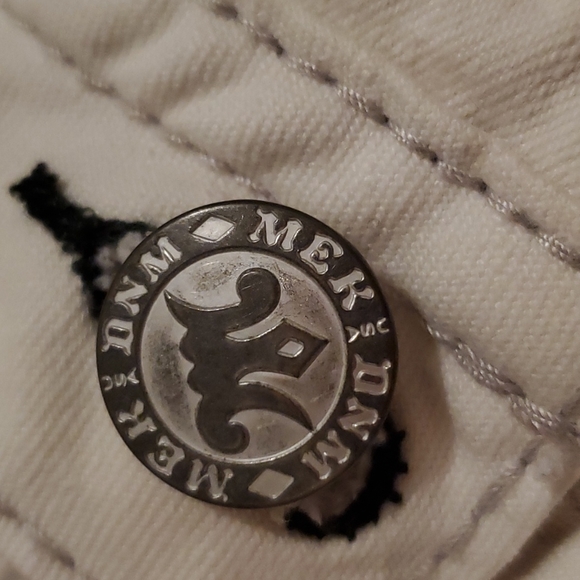MEK denim size medium white Capri - Picture 2 of 4